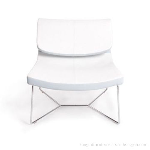 One-seat Sofa, Made of Chrome Frame and PU/Fabric